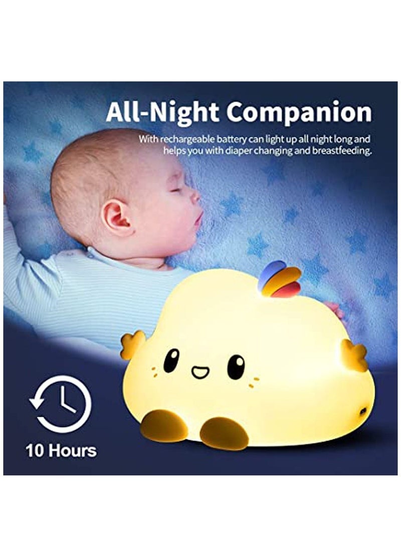 Cute Kids Night Light, Baby Night Light, Portable Rechargeable Night Light for Girls, Silicone Night Light for Baby, Led Night Light - Image 2